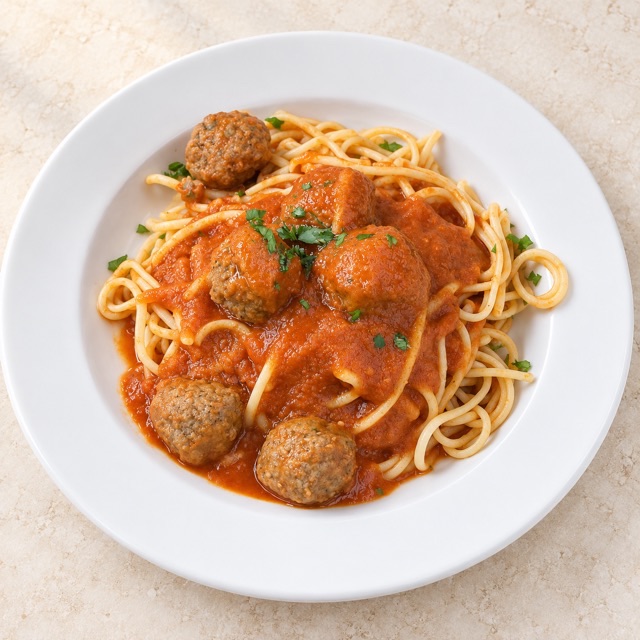 Linguine Meatballs